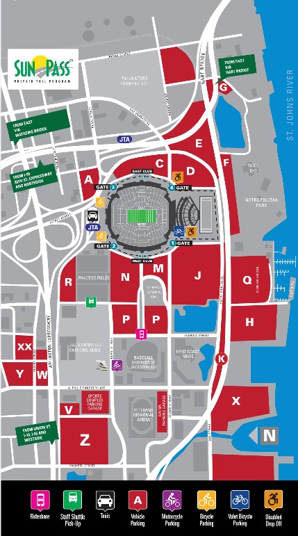 Tailgating and Parking at Everbank stadium