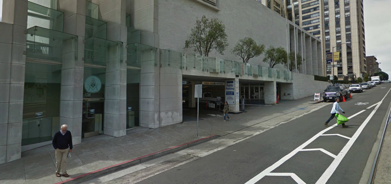 Street view of Nob Hill Masonic Center Garage