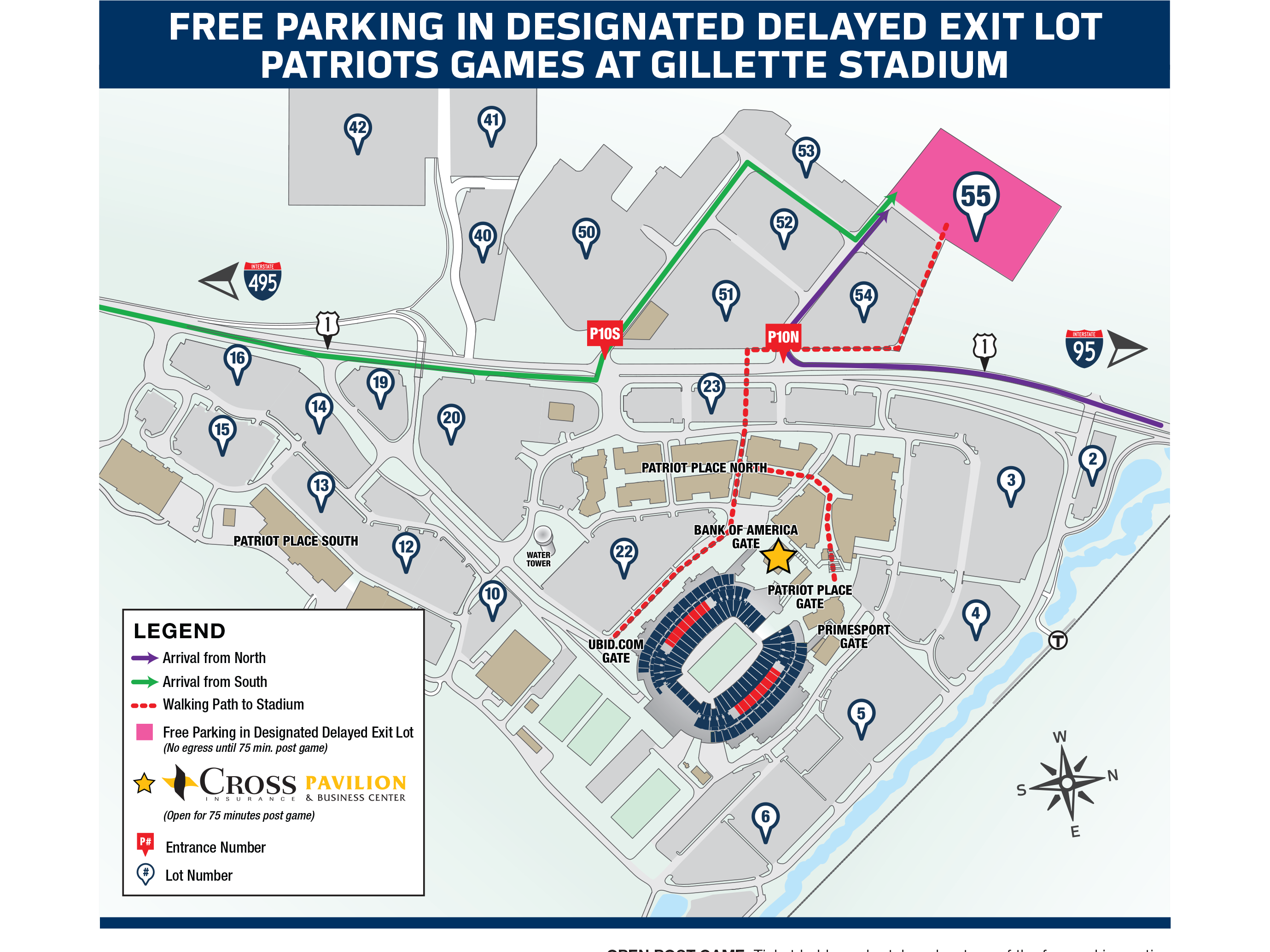 Gillette Stadium Parking Map Calendar 2024
