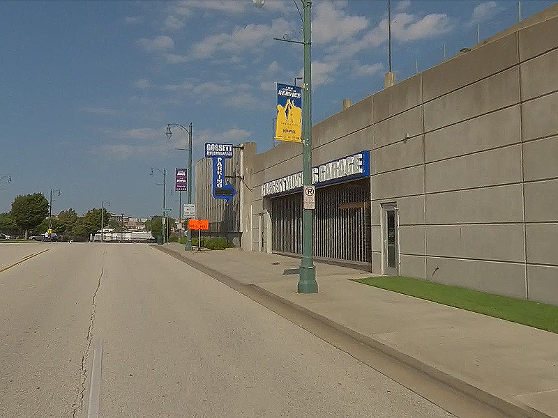 Street view of Gossett Motors Garage