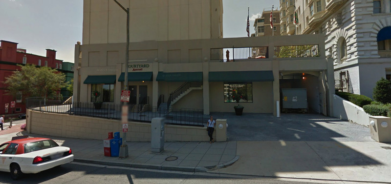 Street view of Courtyard Marriott Dupont Circle - Valet Kiosk