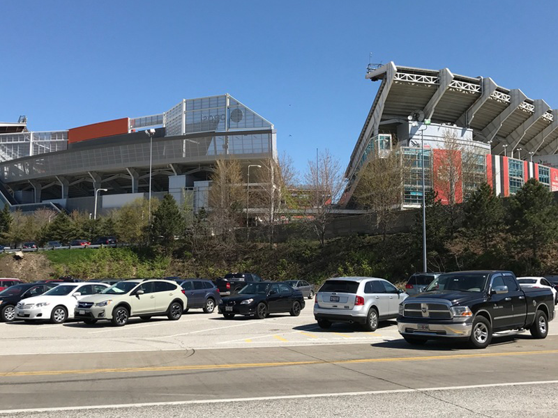 Parking for the Cleveland Browns Stadium