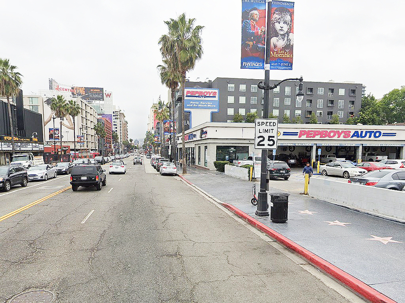 Street view of Pep Boys Auto Lot
