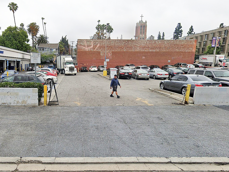 Street view of Pep Boys Auto Lot