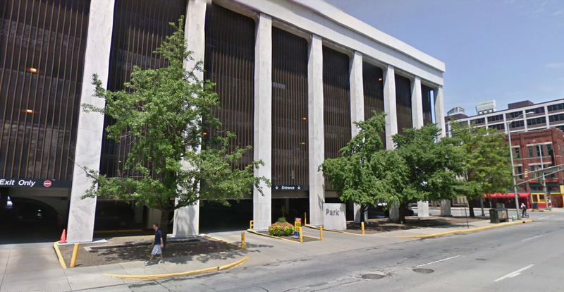 Street view of Indiana Square Garage