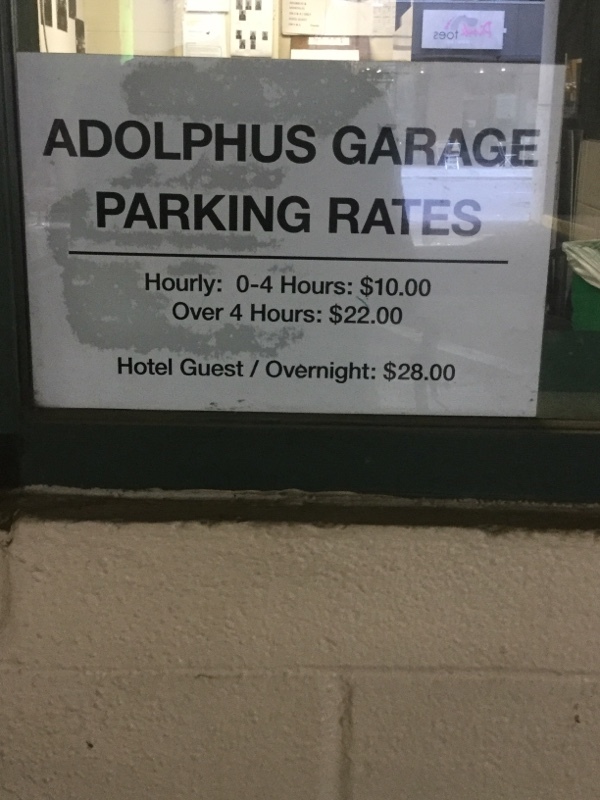 Street view of Adolphus Garage