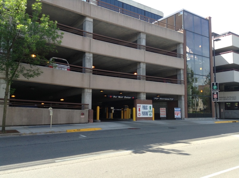 Street view of Dayton/Pinckney Ramp