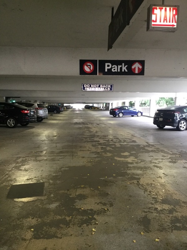 Street view of East Campus - Halsted/Taylor Parking Structure