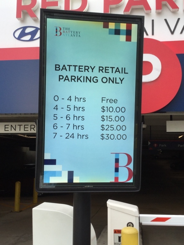 Street view of Red Parking Deck