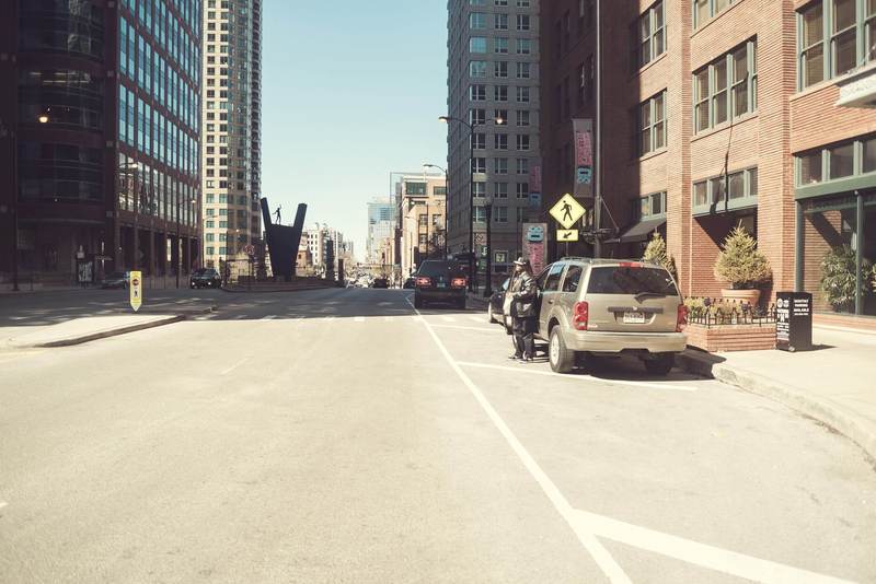 Street view of River Roast - Valet Kiosk