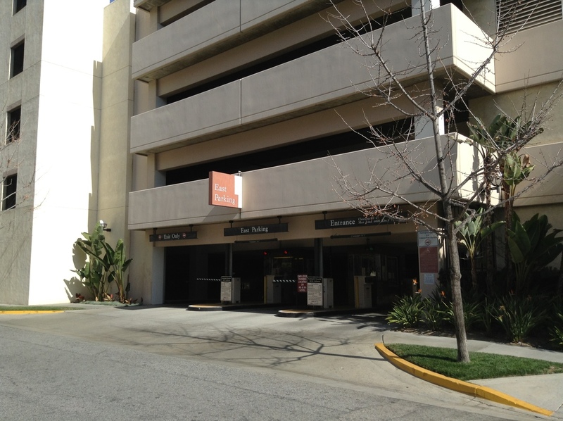 Street view of East Parking Structure