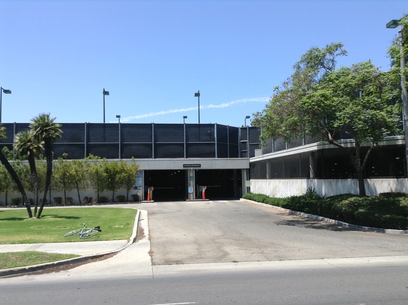Street view of La Cienega Blvd Garage