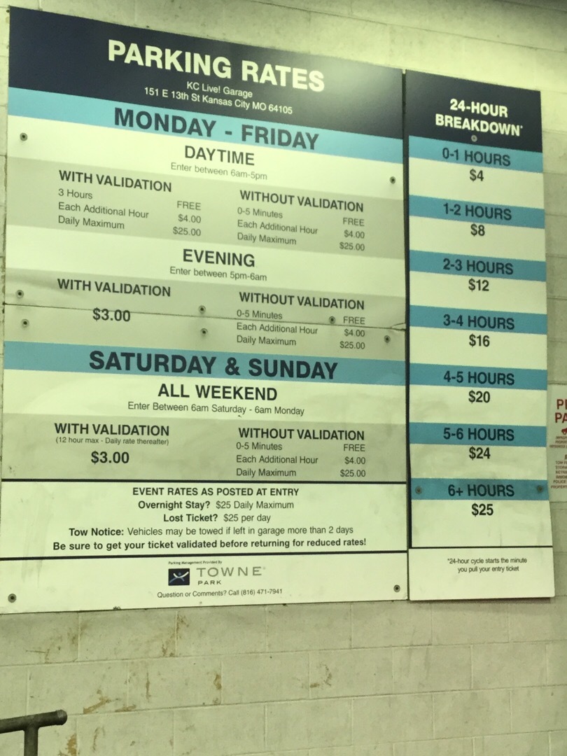 KC Current on X: Parking info for Monday 🚙 - limited parking - NO parking  at Legends Outlets - cashless payment - prepay is available ➡️    / X