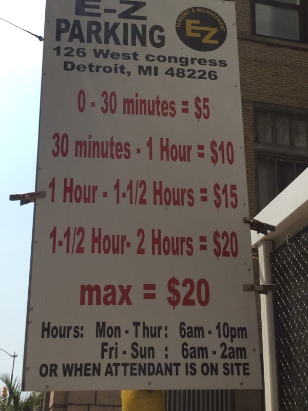 Street view of W Congress St. Parking Lot