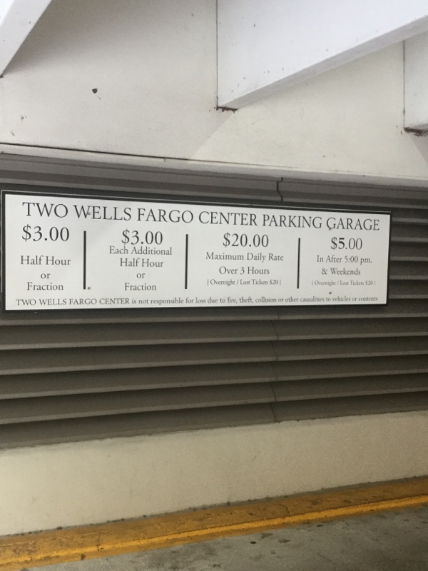 How to score amazing Wells Fargo Center parking spots?