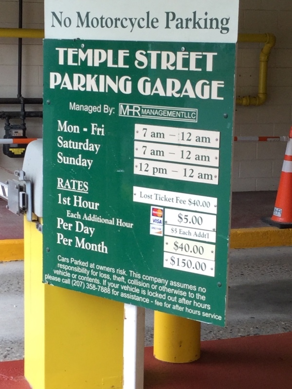 Street view of Temple Street Garage