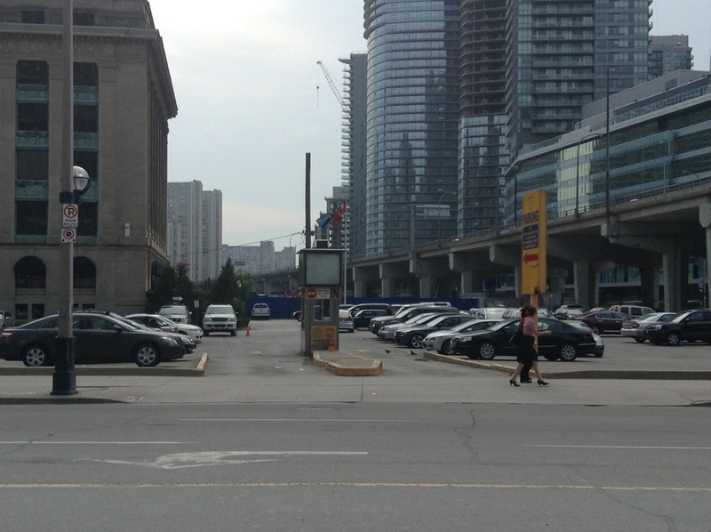 Street view of Bay St Parking Lot