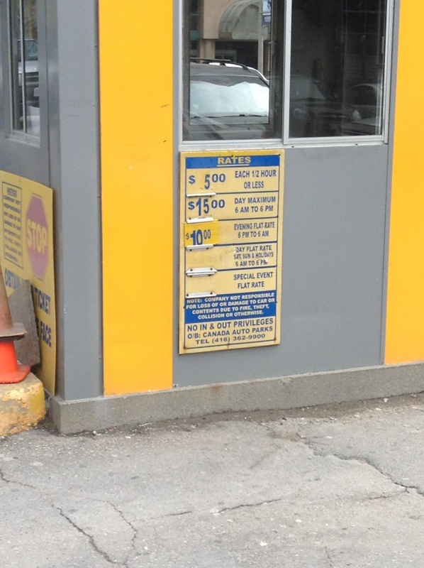 Street view of Bay St Parking Lot