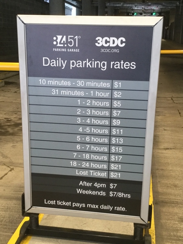 Street view of 5th & Race Garage