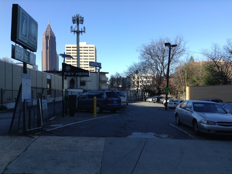 Street view of Baker Street Lot