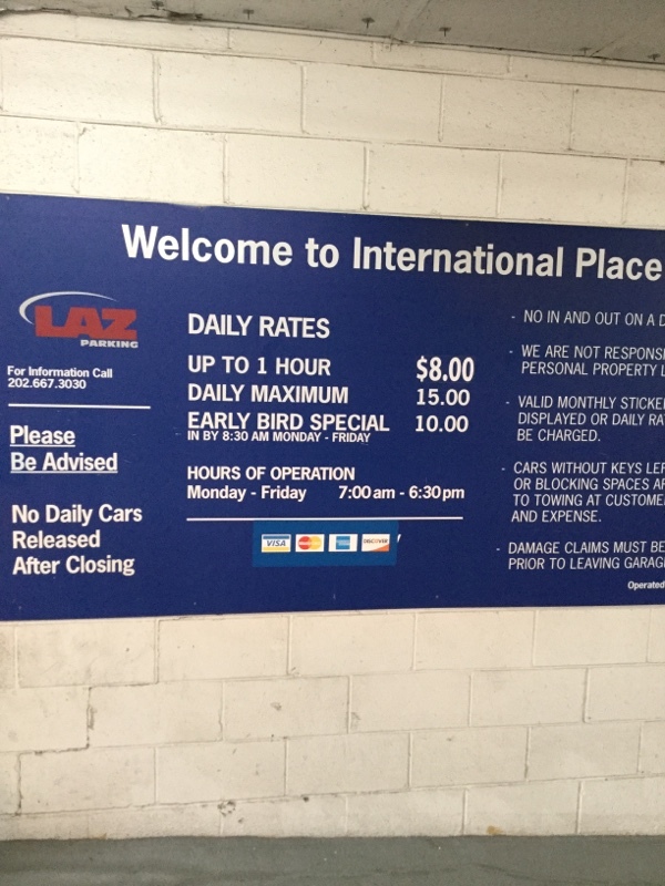 Street view of International Place Garage