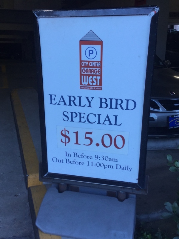 Street view of City Center West Garage