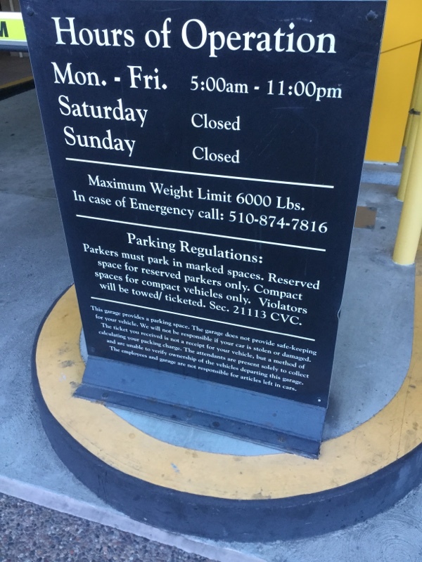 Street view of City Center West Garage