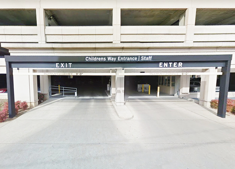 Street view of West Garage