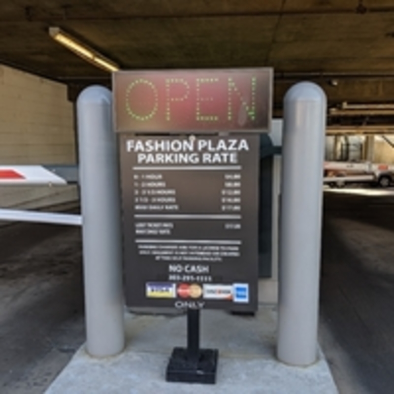 Street view of Fashion Plaza Garage