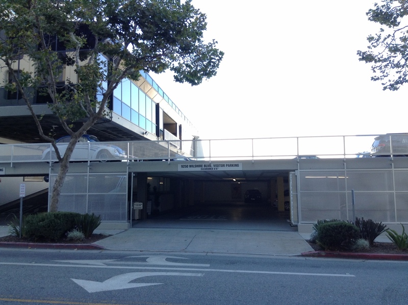 Street view of Wilshire Blvd Garage