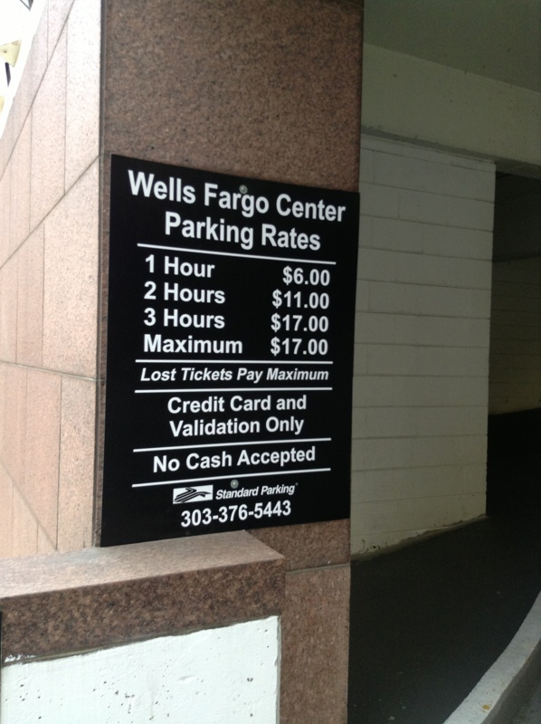 Driving directions to Parking - Wells Fargo Center, 2600 S Price
