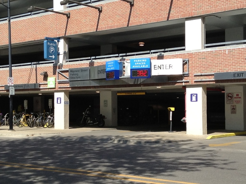 Street view of Maynard Street Garage