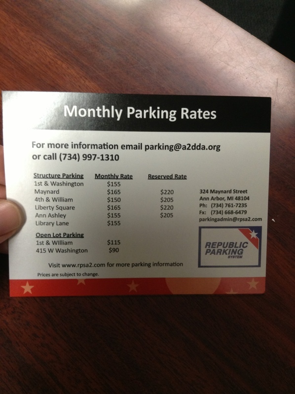 Street view of Maynard Street Garage