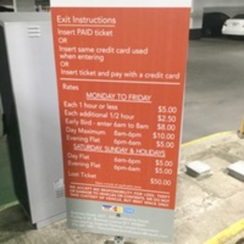 Street view of Sherbourne Complex Parking Garage