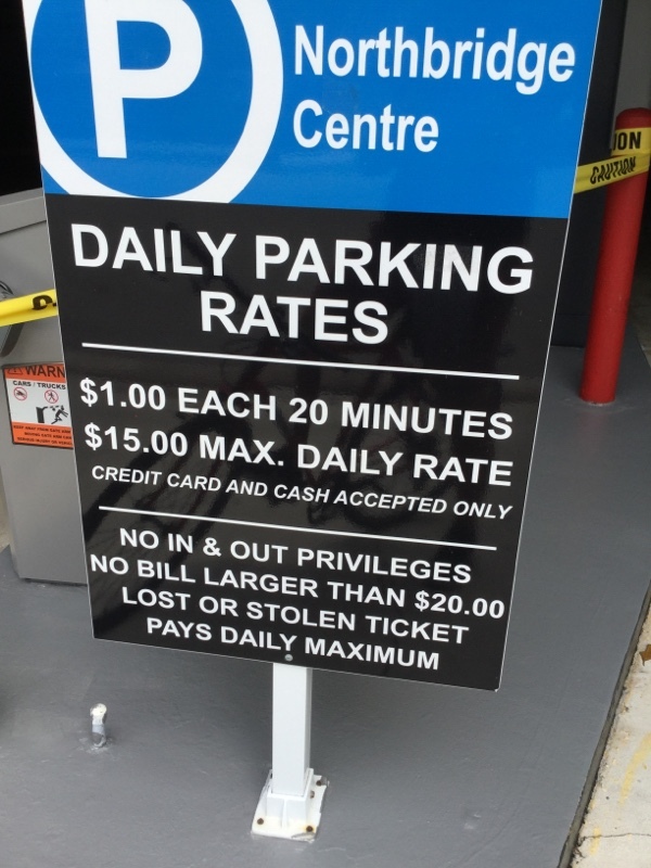 Street view of Northbridge Centre Garage