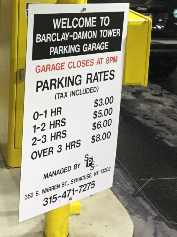 Street view of Barclay Damon Garage