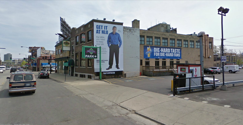Street view of Cubby Bear Parking Lot