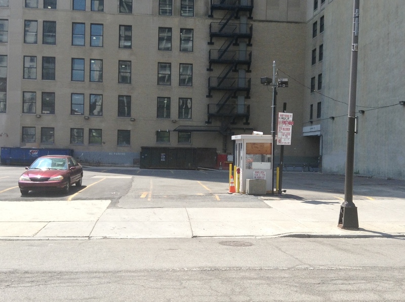 Street view of Cadillac Square Lot