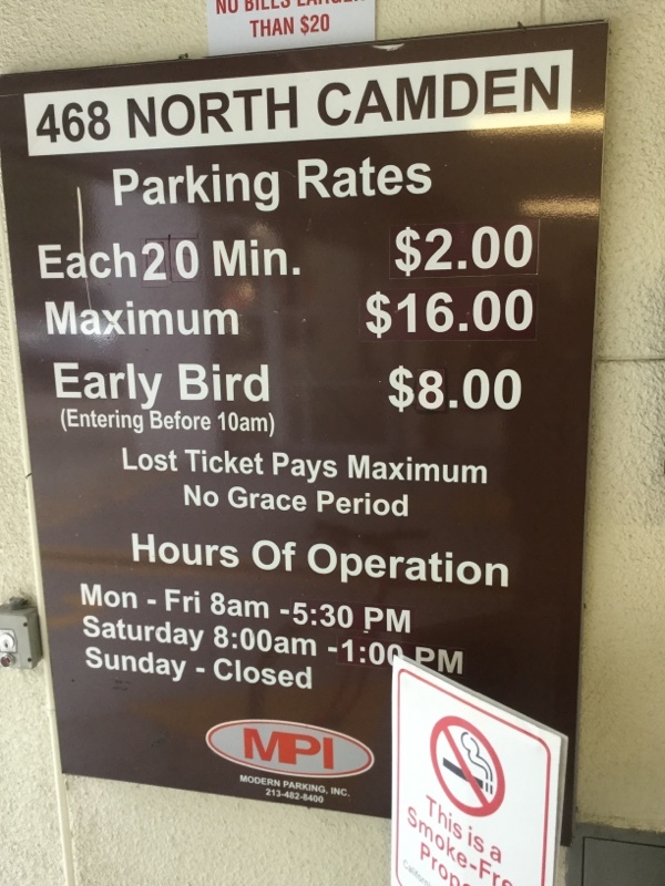 Street view of 468 N Camden Dr Garage