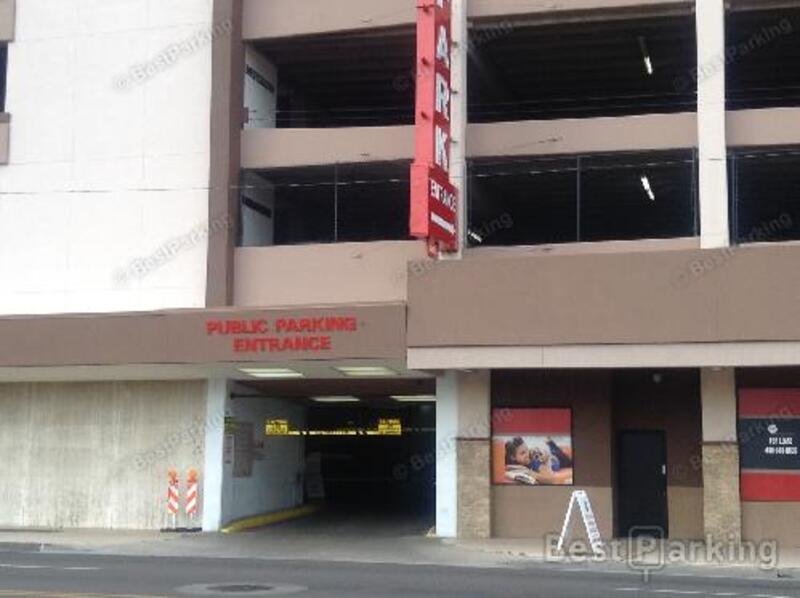 Street view of West Van Buren Parking Garage