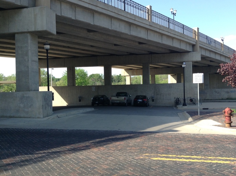 Street view of Broadway Bridge Lot