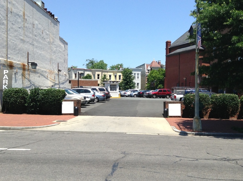 Street view of National Capitol Bank Lot