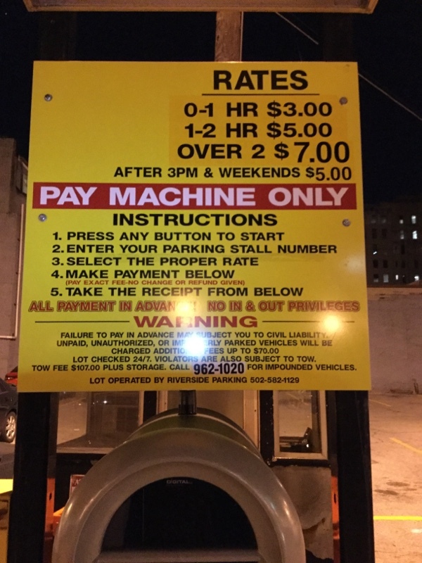 Street view of Parking Associates lot