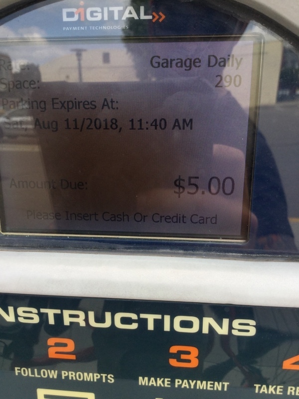 Street view of E University Ave Parking Garage