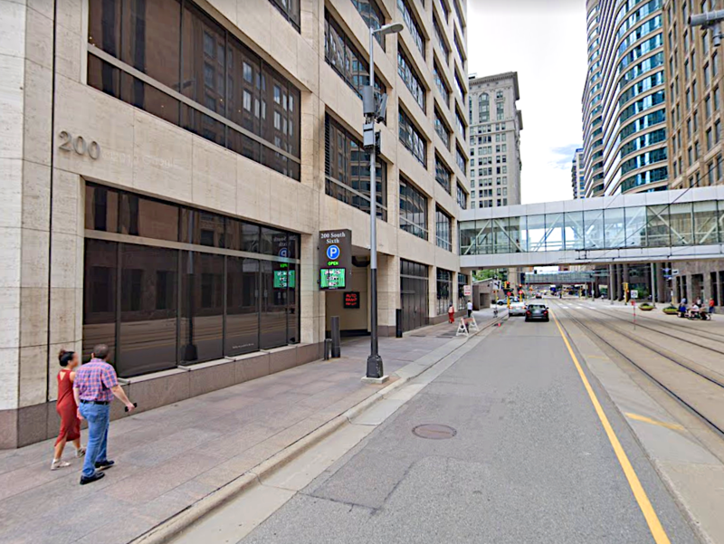 Street view of US Bank Plaza Garage