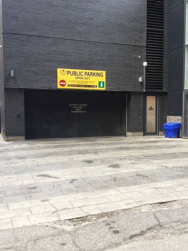 Street view of Grenville Parking Garage