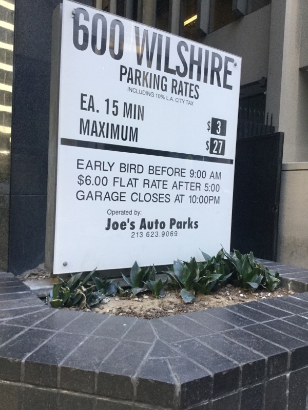 Street view of 600 Wilshire