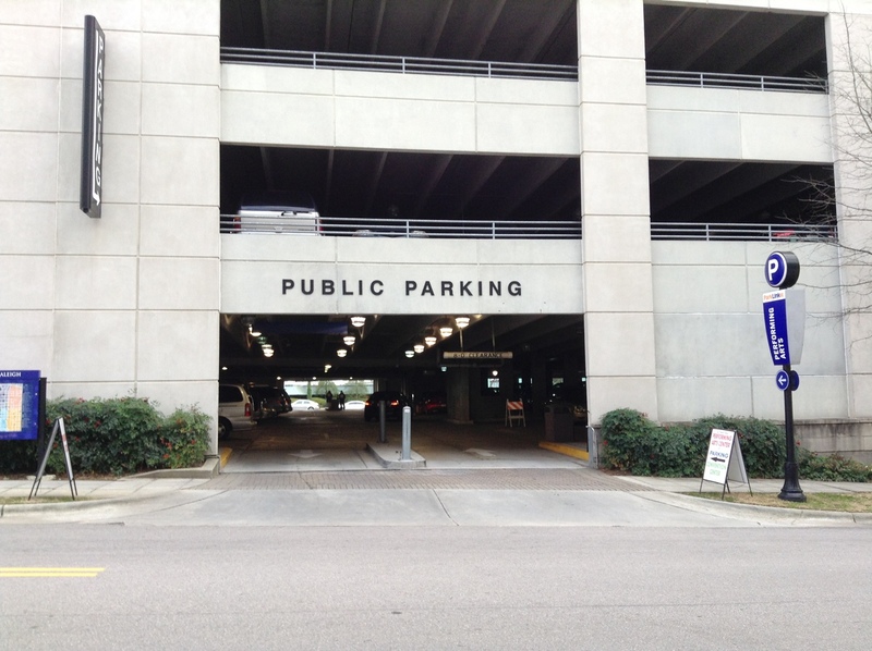 Street view of Performing Arts Parking Deck