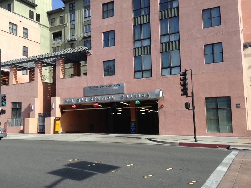 Street view of Del Mar Station