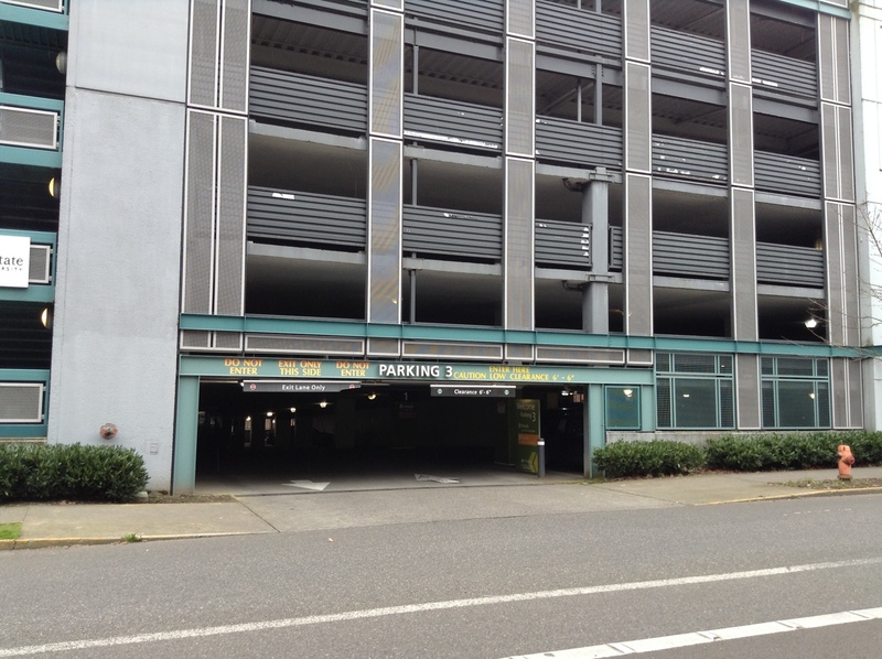 Street view of Parking Structure 3